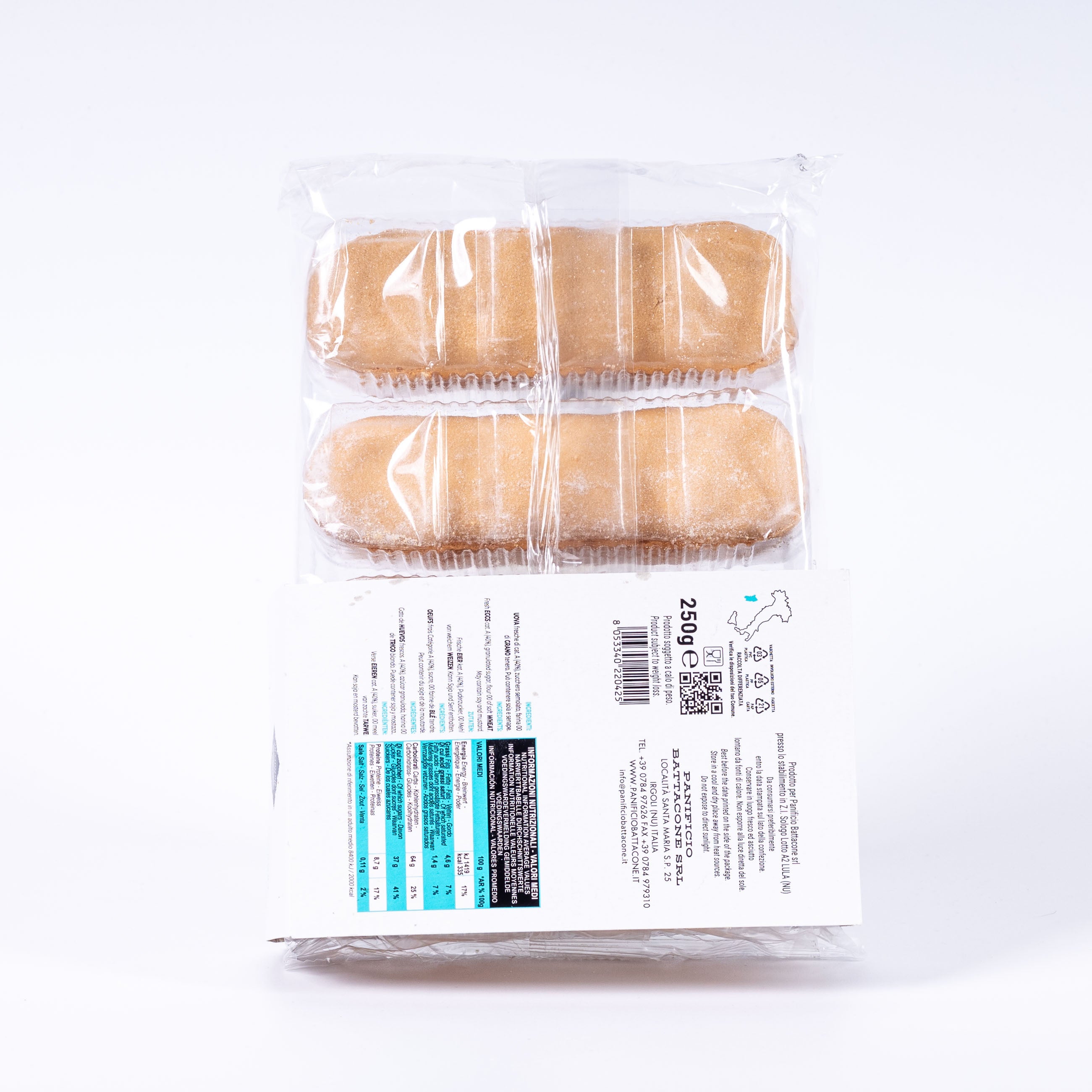 Battacone Savoiardi Sardi Biskotten
