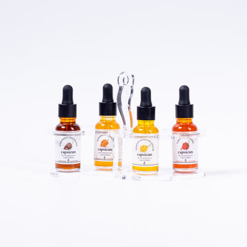 Capsicum 4x Reinsortiges-Chiliöl Set