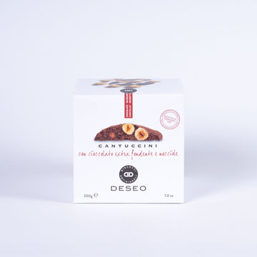 Deseo Cantuccini mit Zartbitterschokolade und Haselnüssen