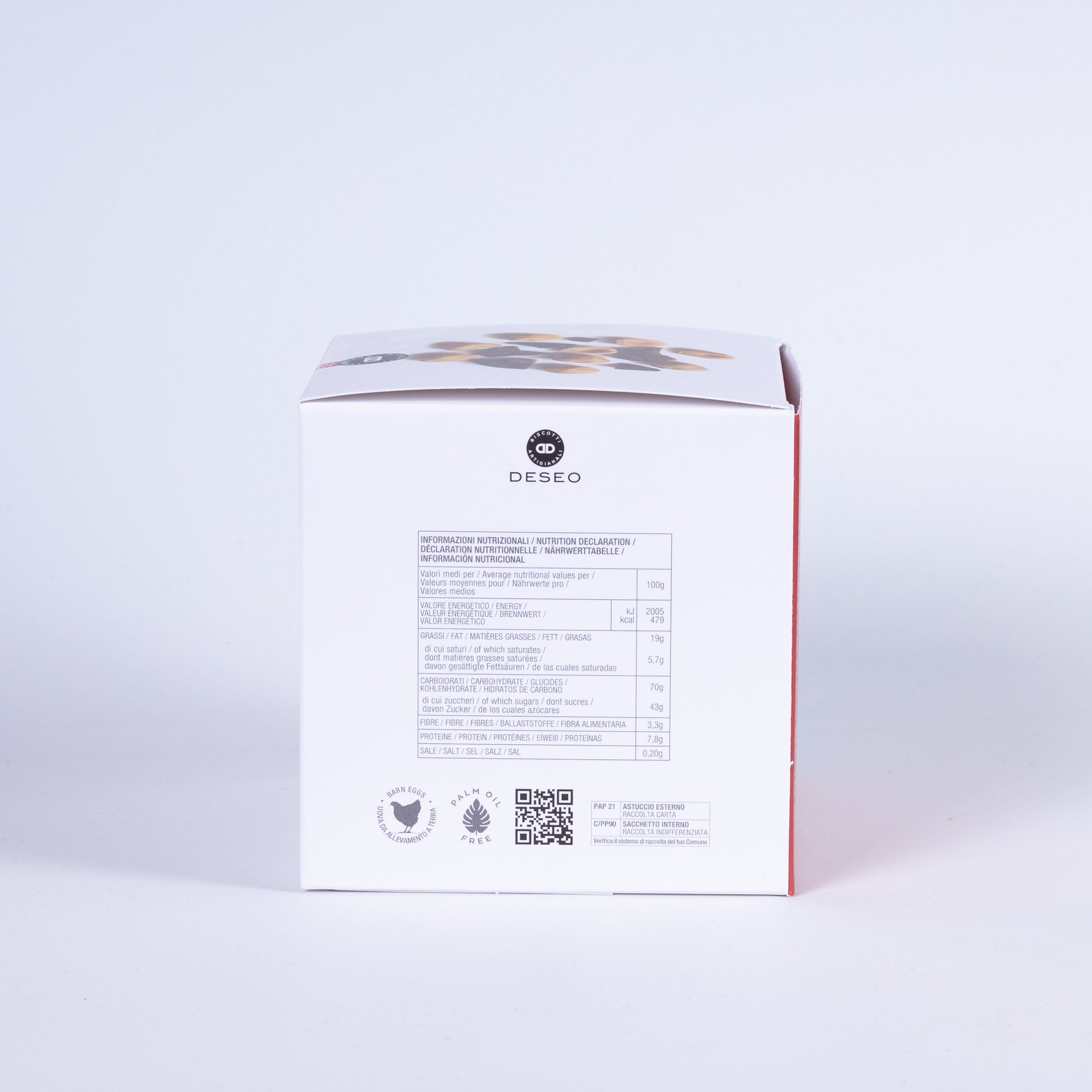 Deseo Cantuccini mit Zartbitterschokolade und Haselnüssen