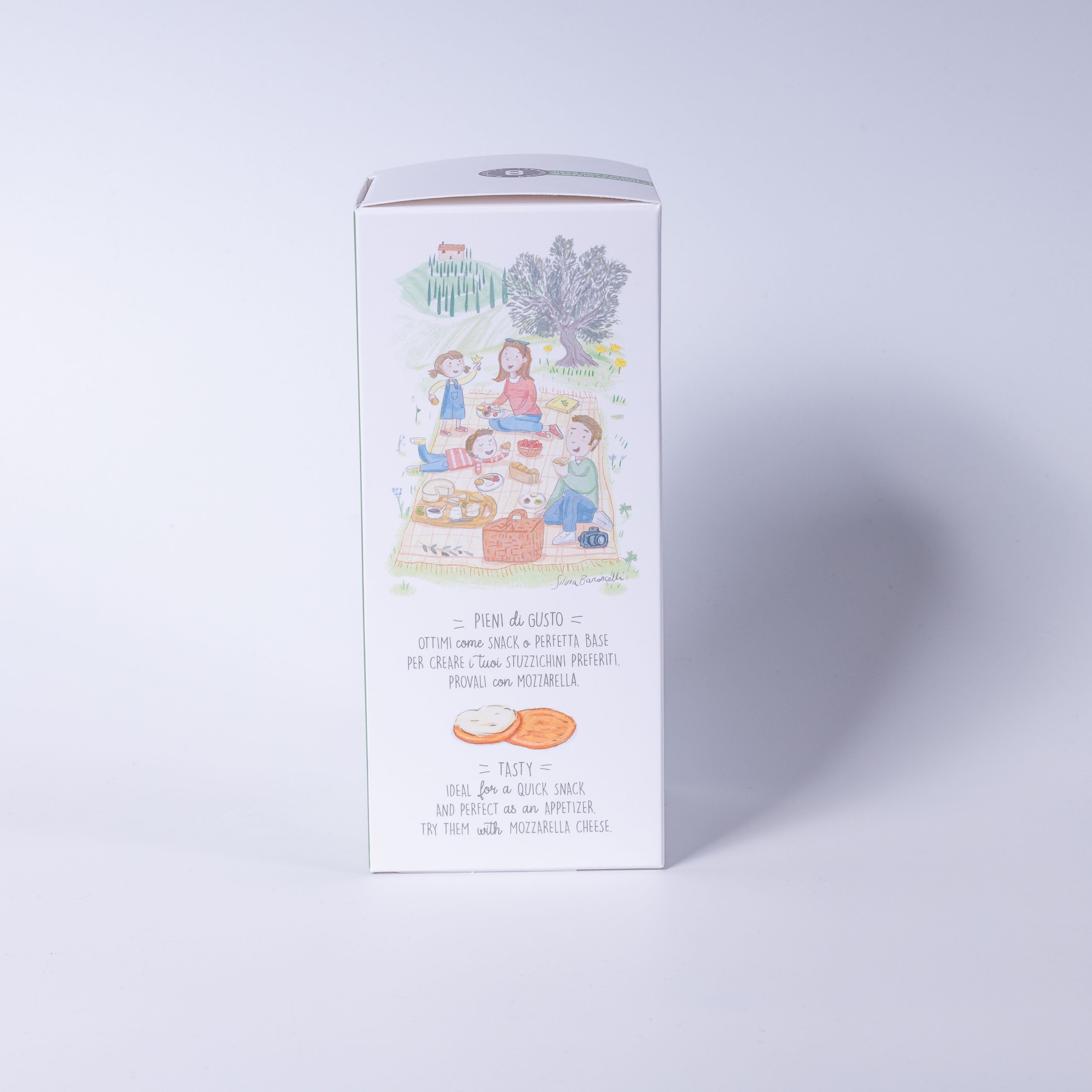 Deseo Cracker All'olio Evo mit Tomaten und Basilikum