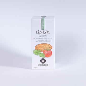 Deseo Cracker All'olio Evo mit Tomaten und Basilikum