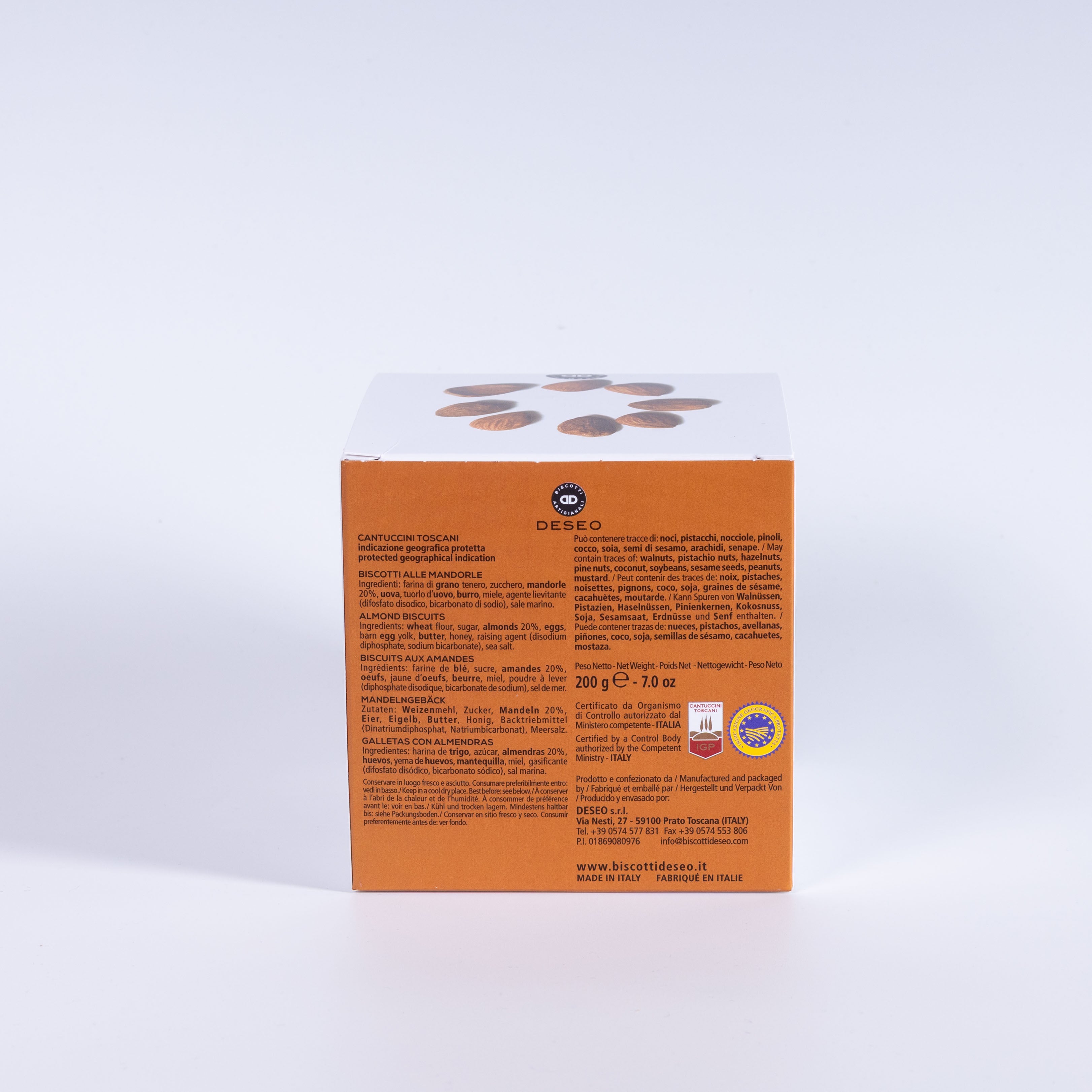 Deseo Cantuccini Toscani IGP mit Mandeln