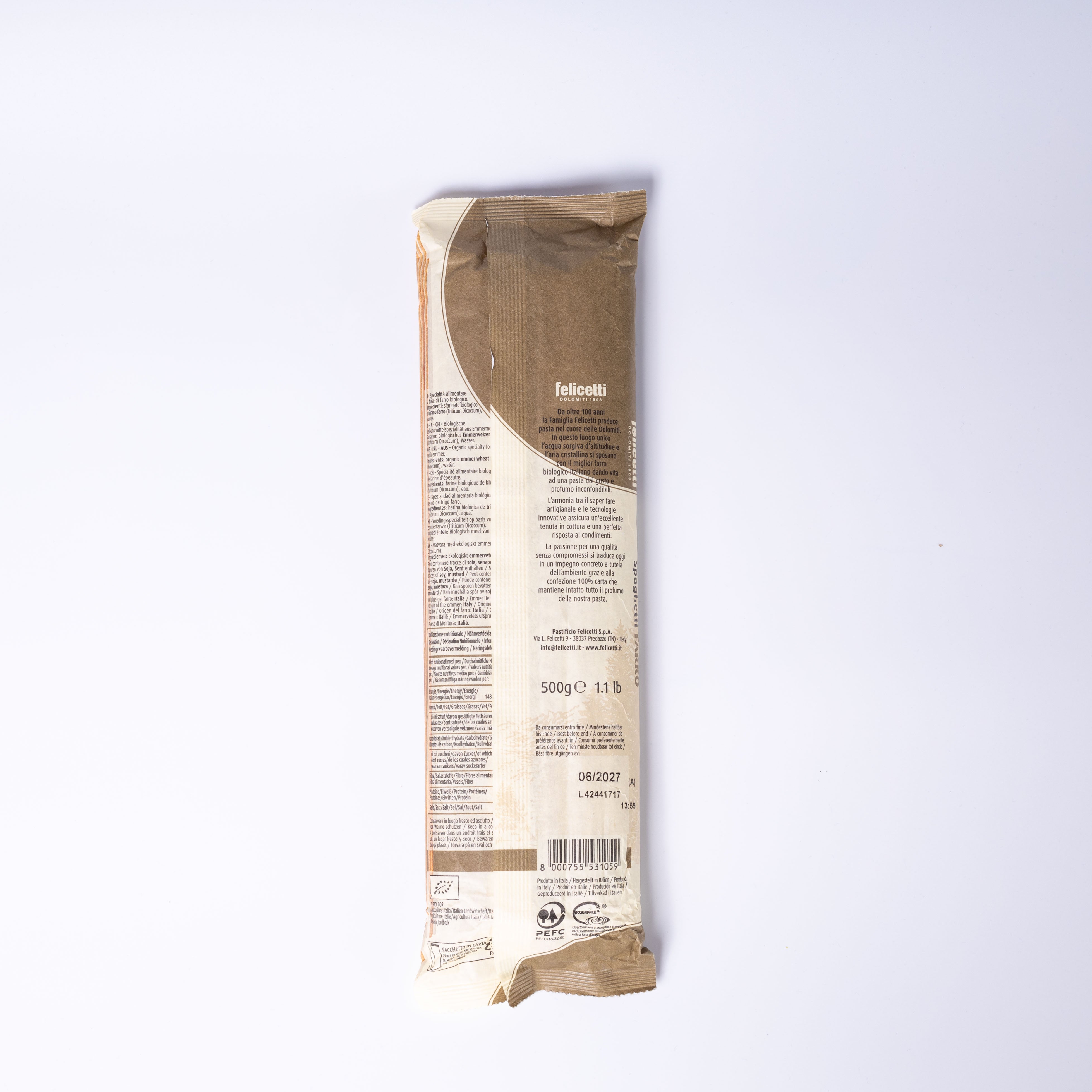 Felicetti Spaghetti N105 Bio Farro