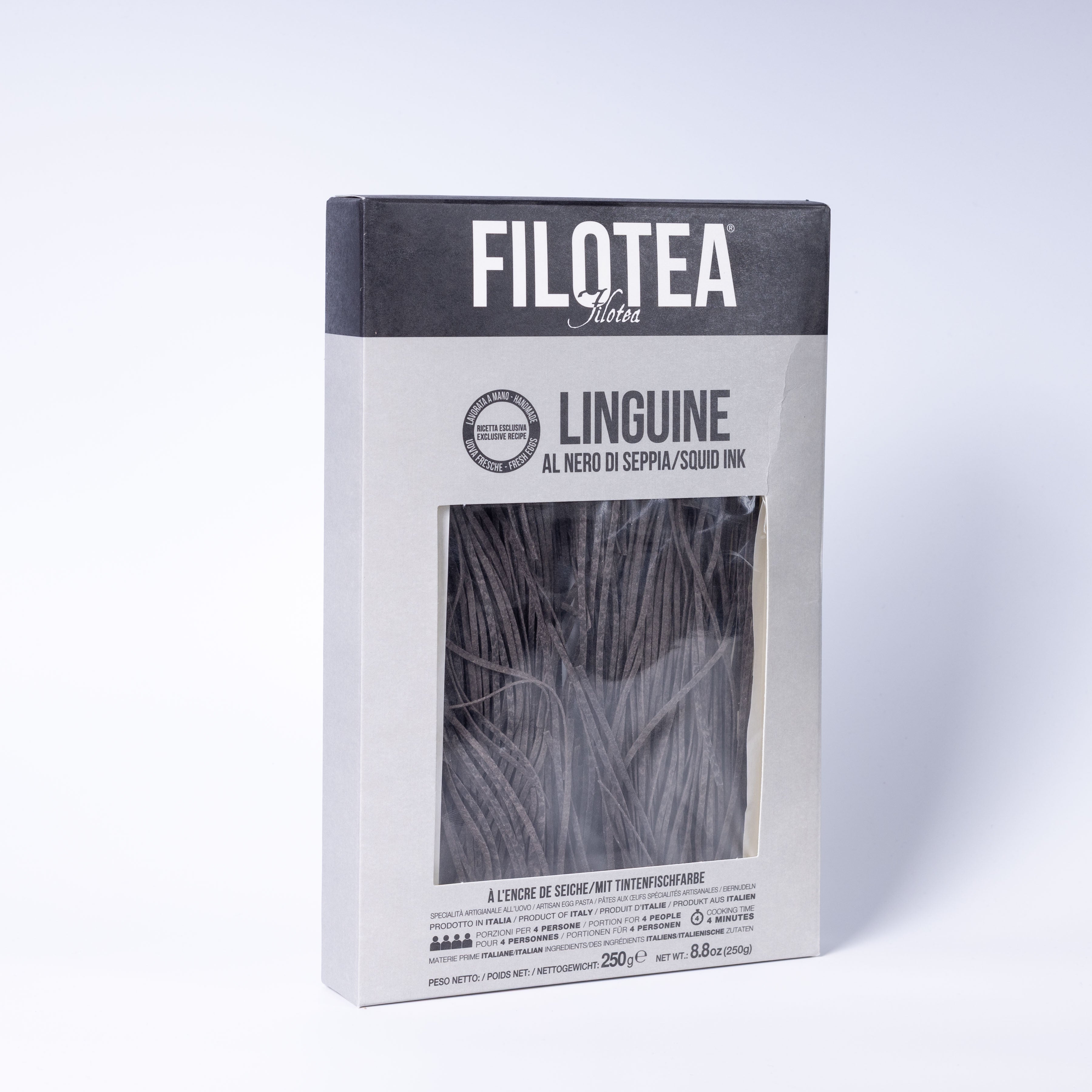 Filotea Linguine Pasta mit Tintenfischtinte