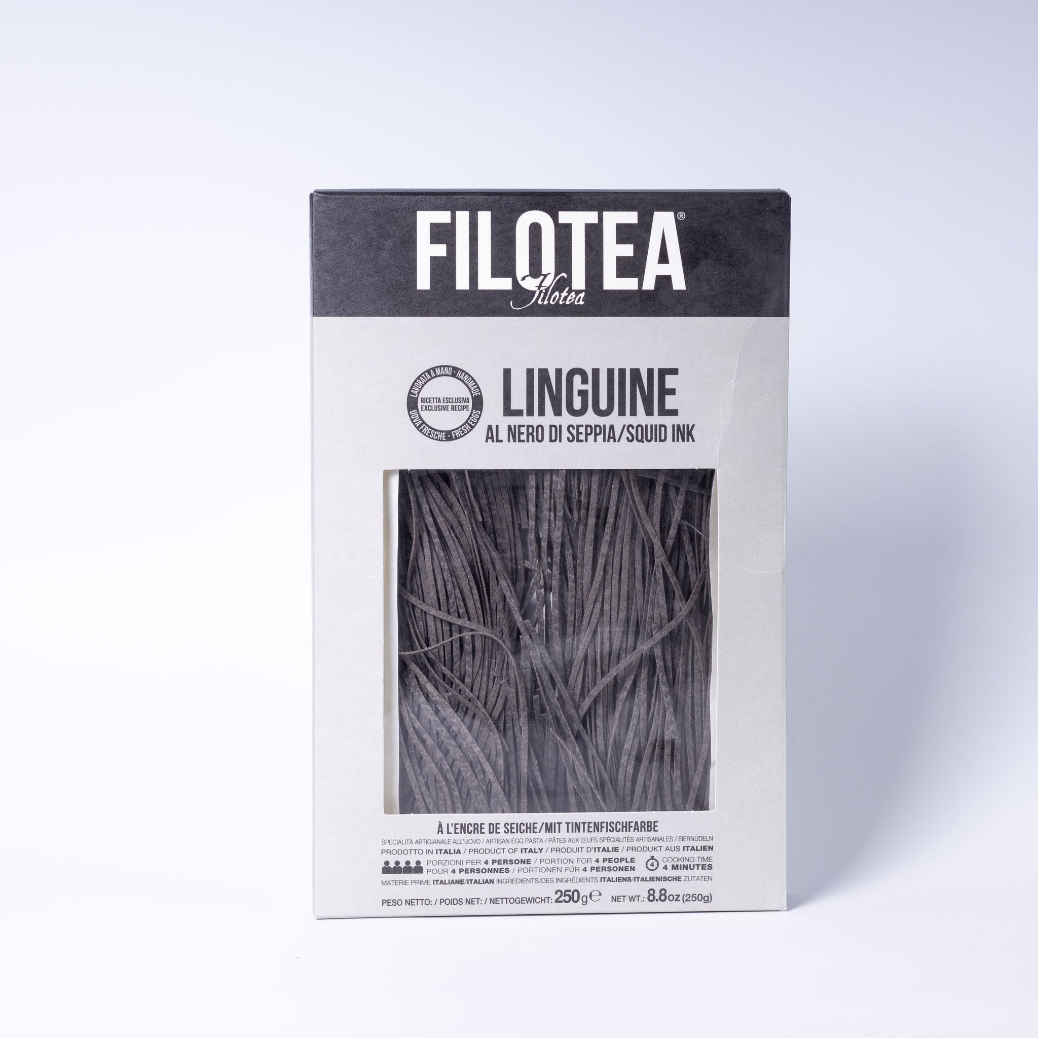 Filotea Linguine Pasta mit Tintenfischtinte