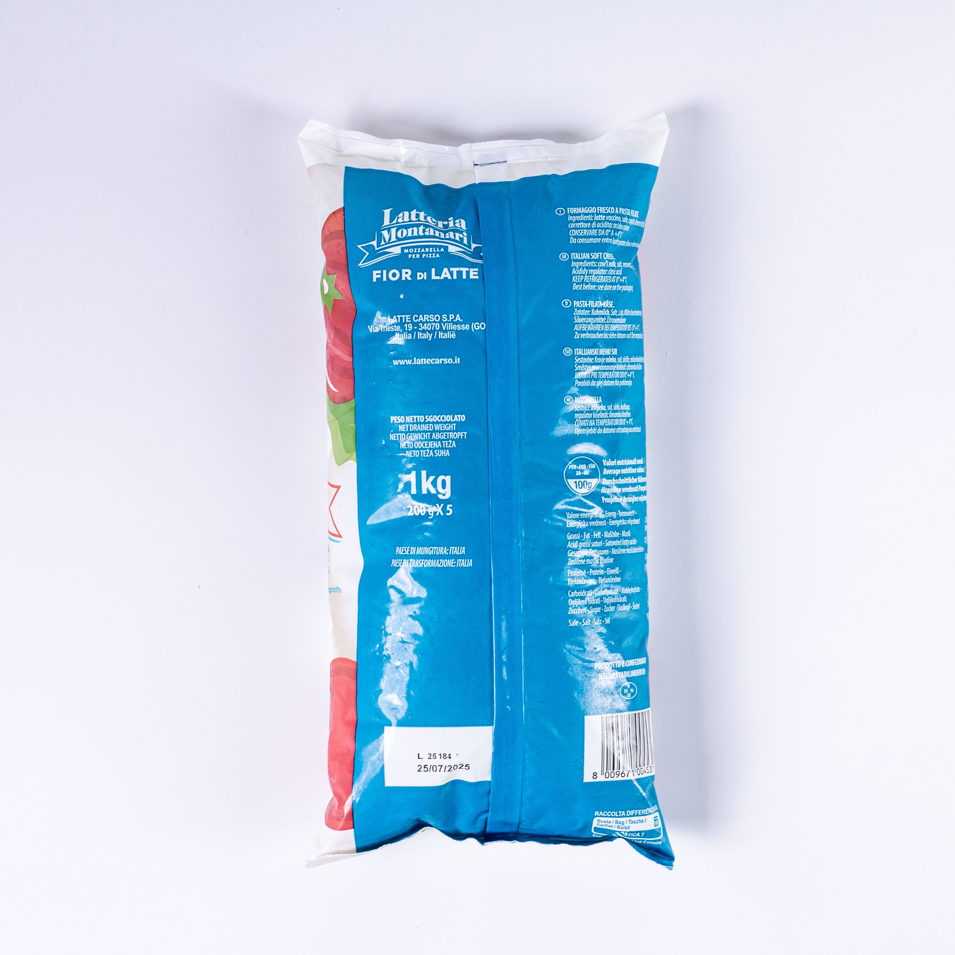 Montanari La Bianca Fior di Latte 5x200g