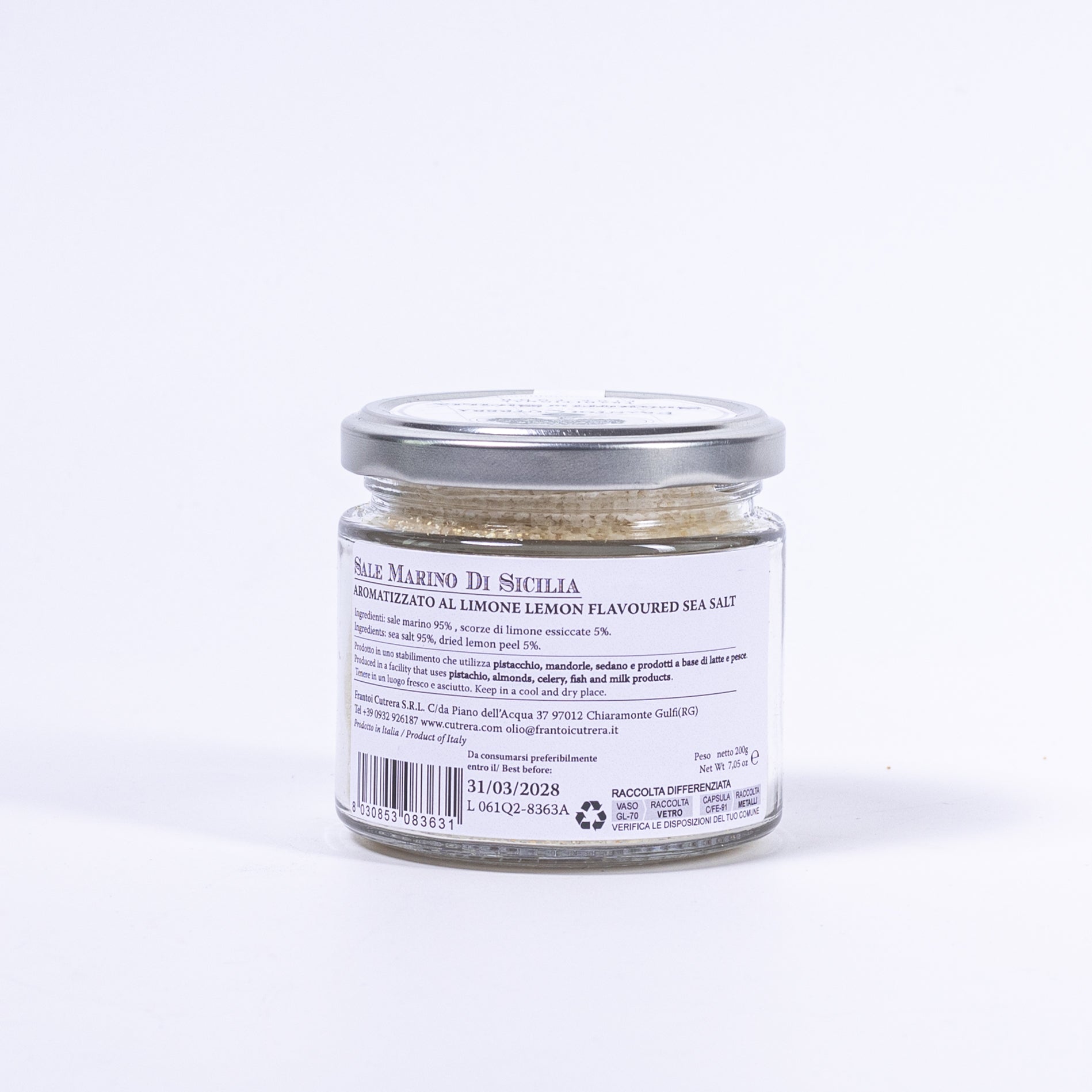 Frantoi Cutrera Sale Marino al Limone – Meersalz mit Zitrone