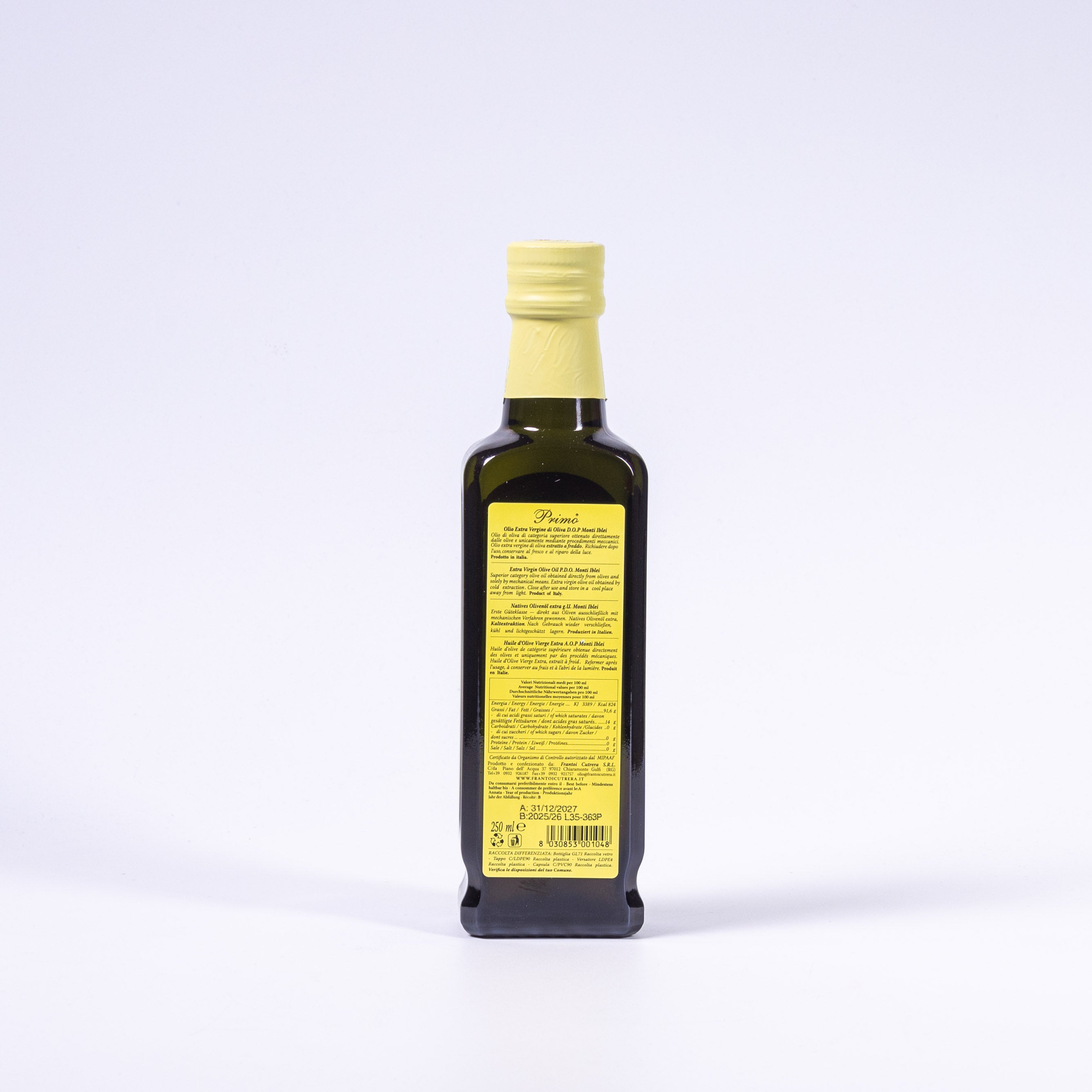 Frantoi Cutrera Primo Monti Iblei D.O.P. Olivenöl 0,25L