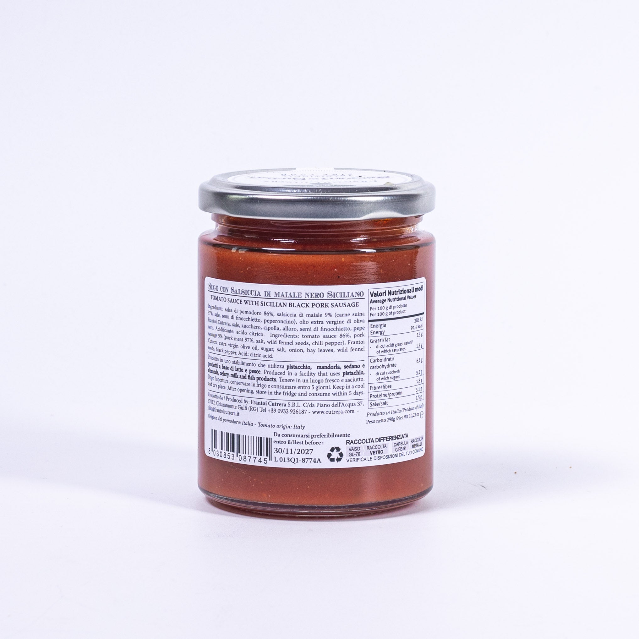 Frantoi Cutrera Sugo con Salsiccia