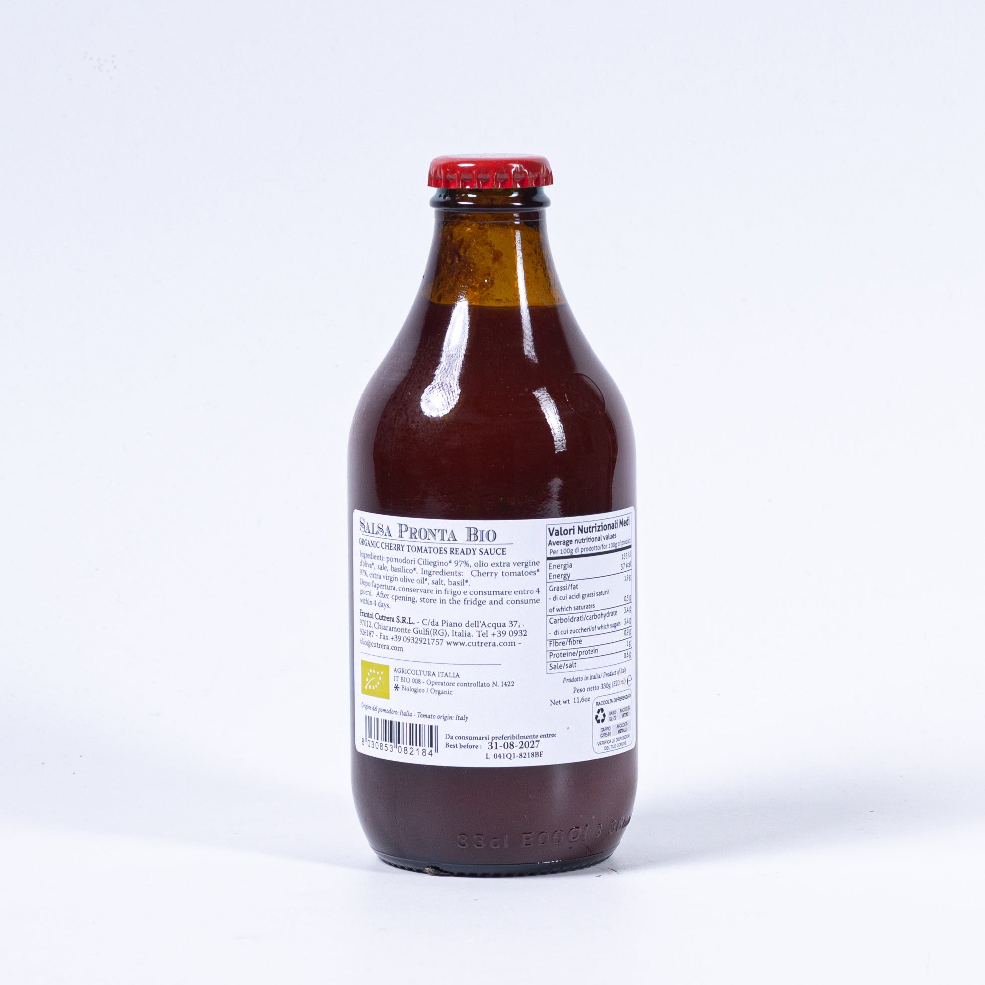 Frantoi Cutrera Salsa Pronta BIO aus Kirschtomaten