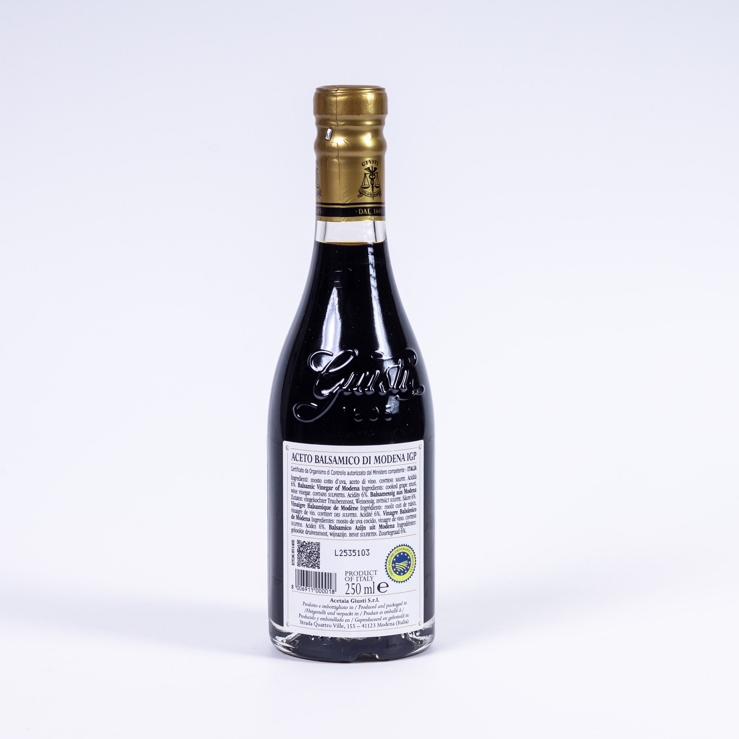 Giusti Aceto Balsamico di Modena IGP 2 Gold Medaille