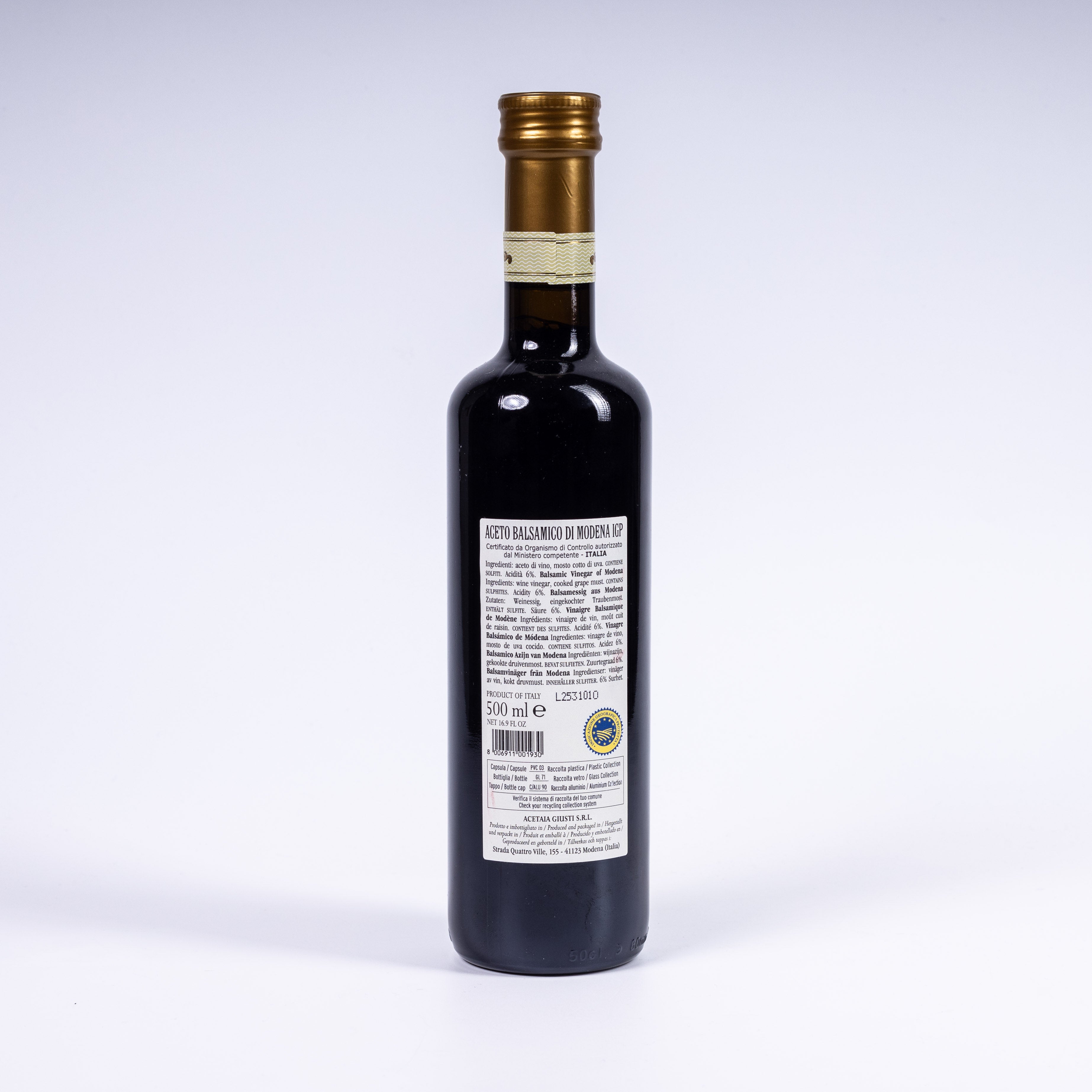 Giusti Aceto Balsamico di Modena IGP "Bordolese" 500ml