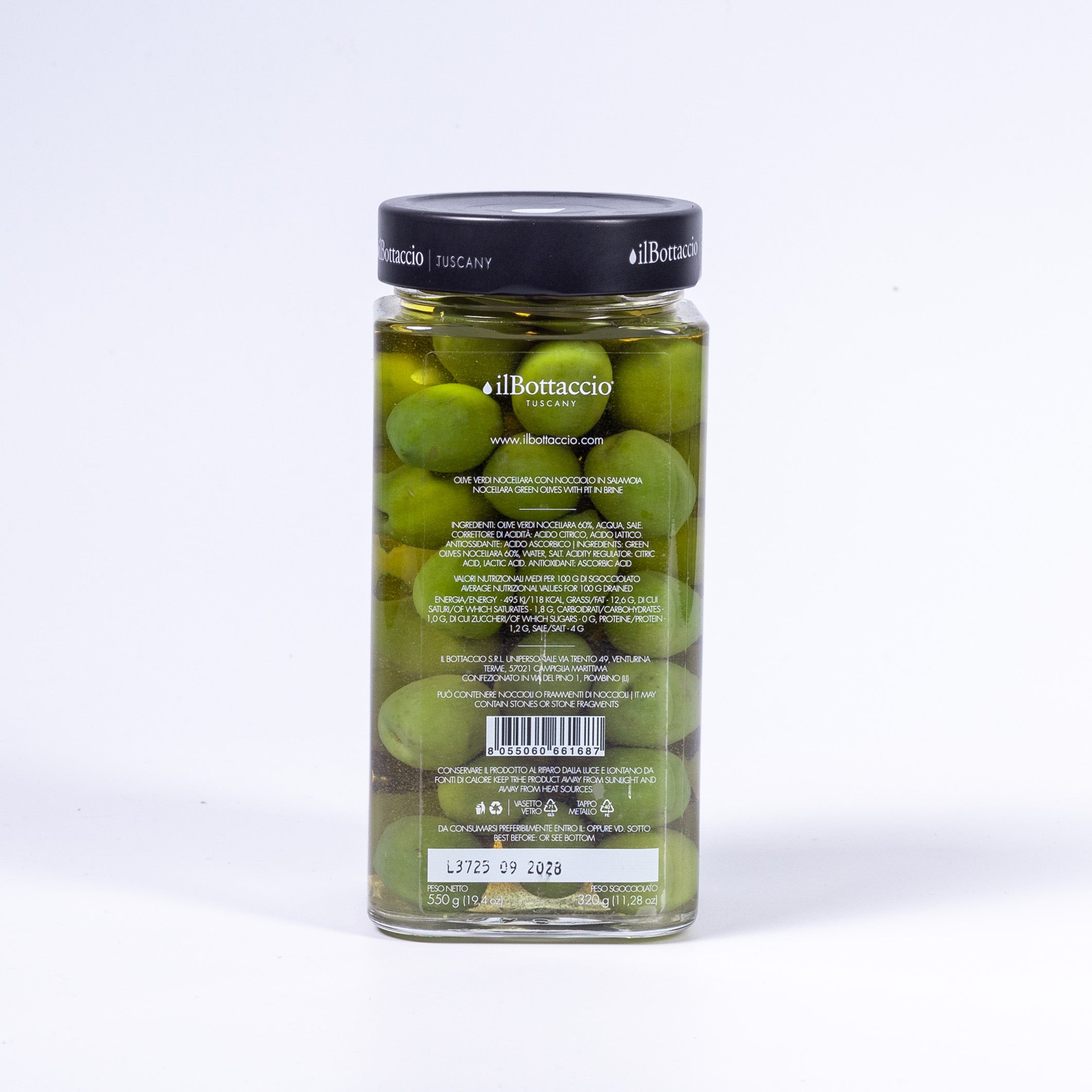 Il Bottaccio Noccelara Oliven 550g