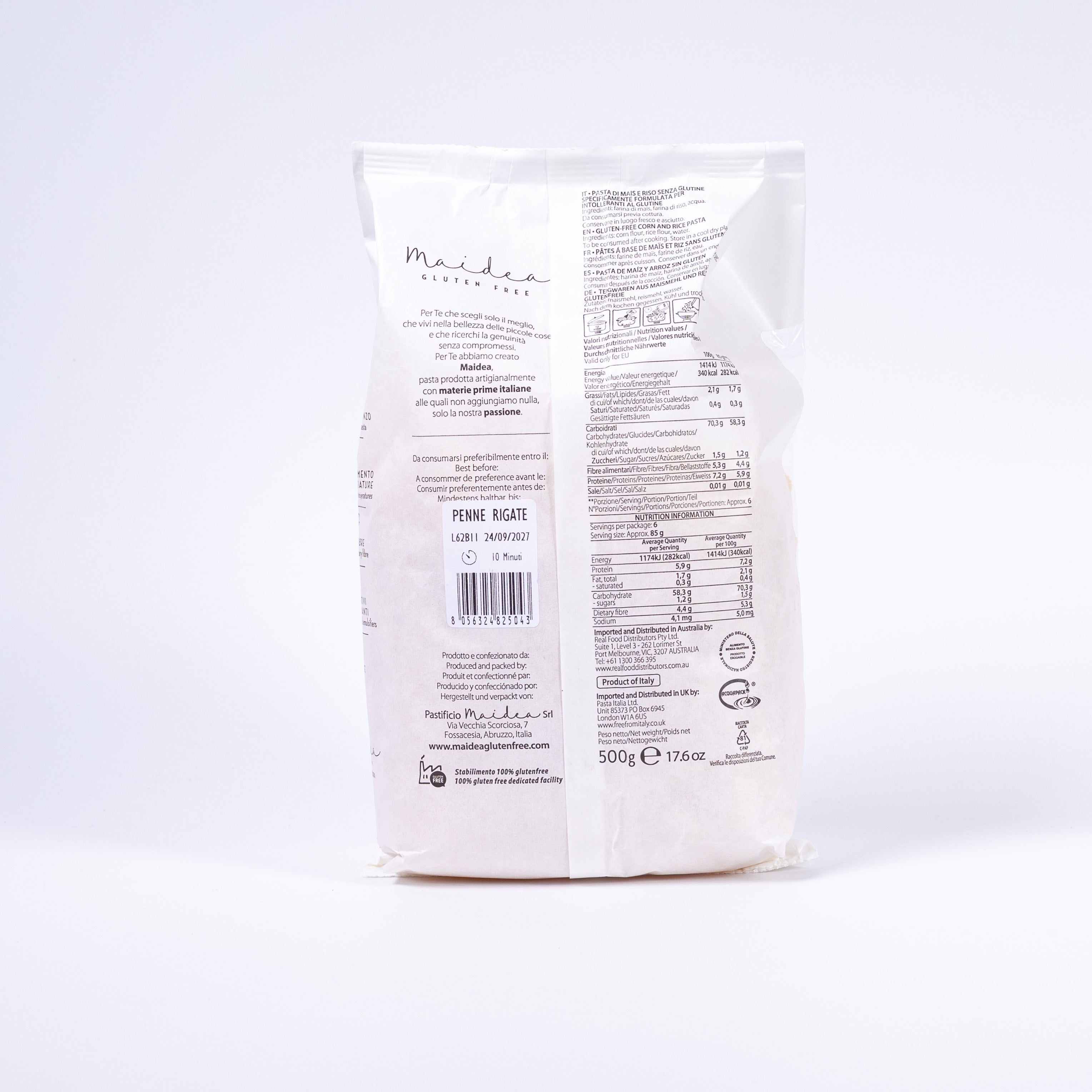 Maidea Glutenfreie Pasta - Penne Rigate