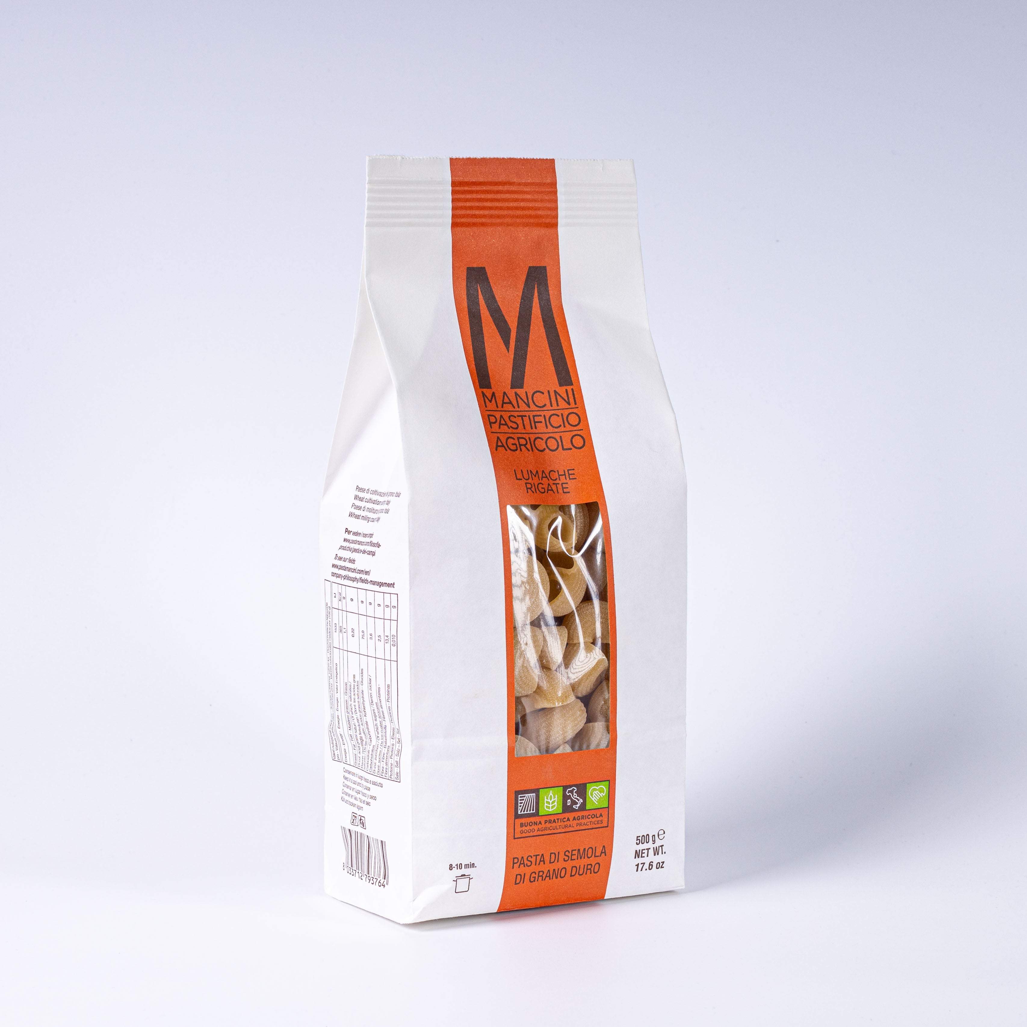 Mancini Lumache Rigate Pasta Linea Classico