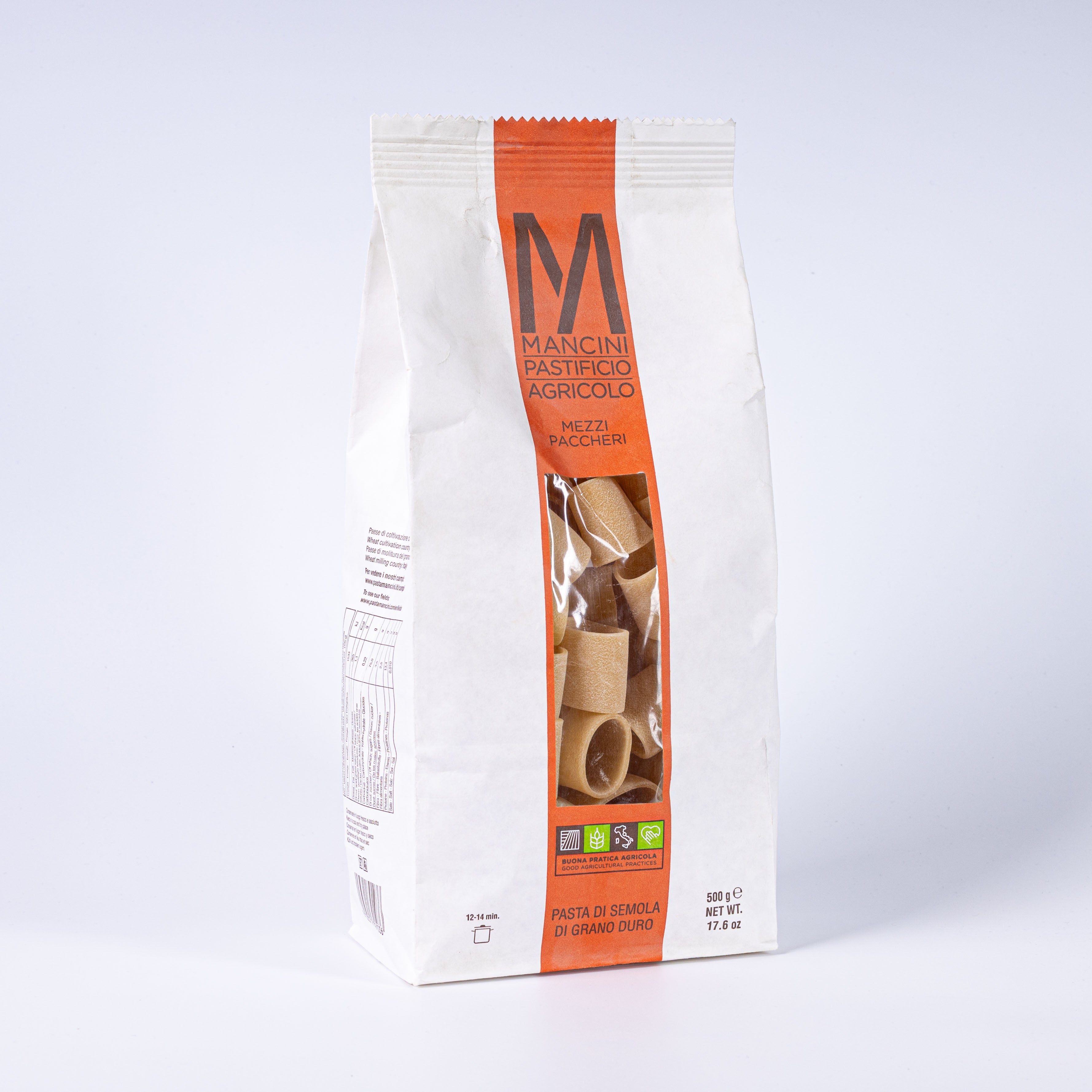 Mancini Mezzi Paccheri Pasta Linea Classico