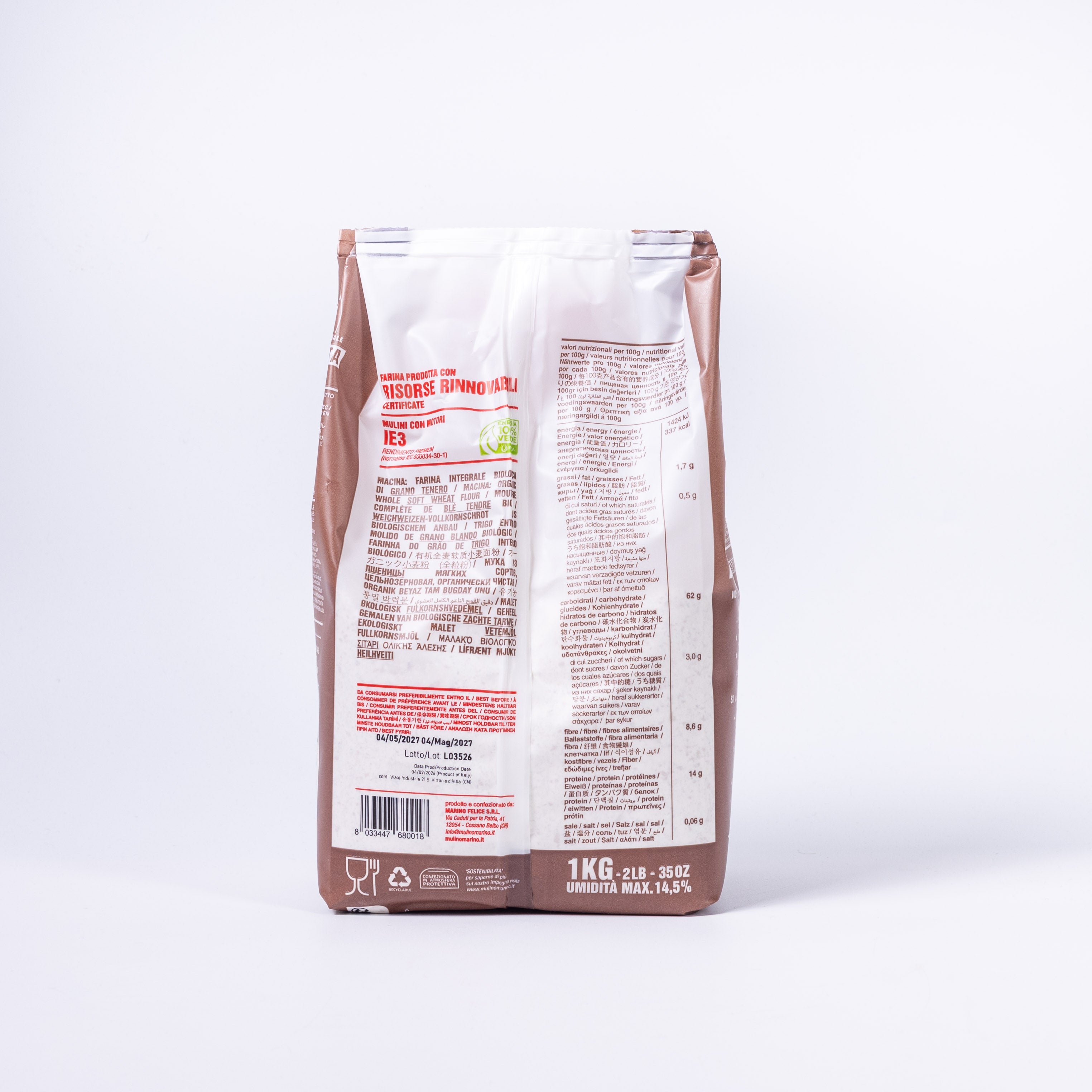 Mulino Marino Mehl BIO "Macina"  - Steinvermahlen