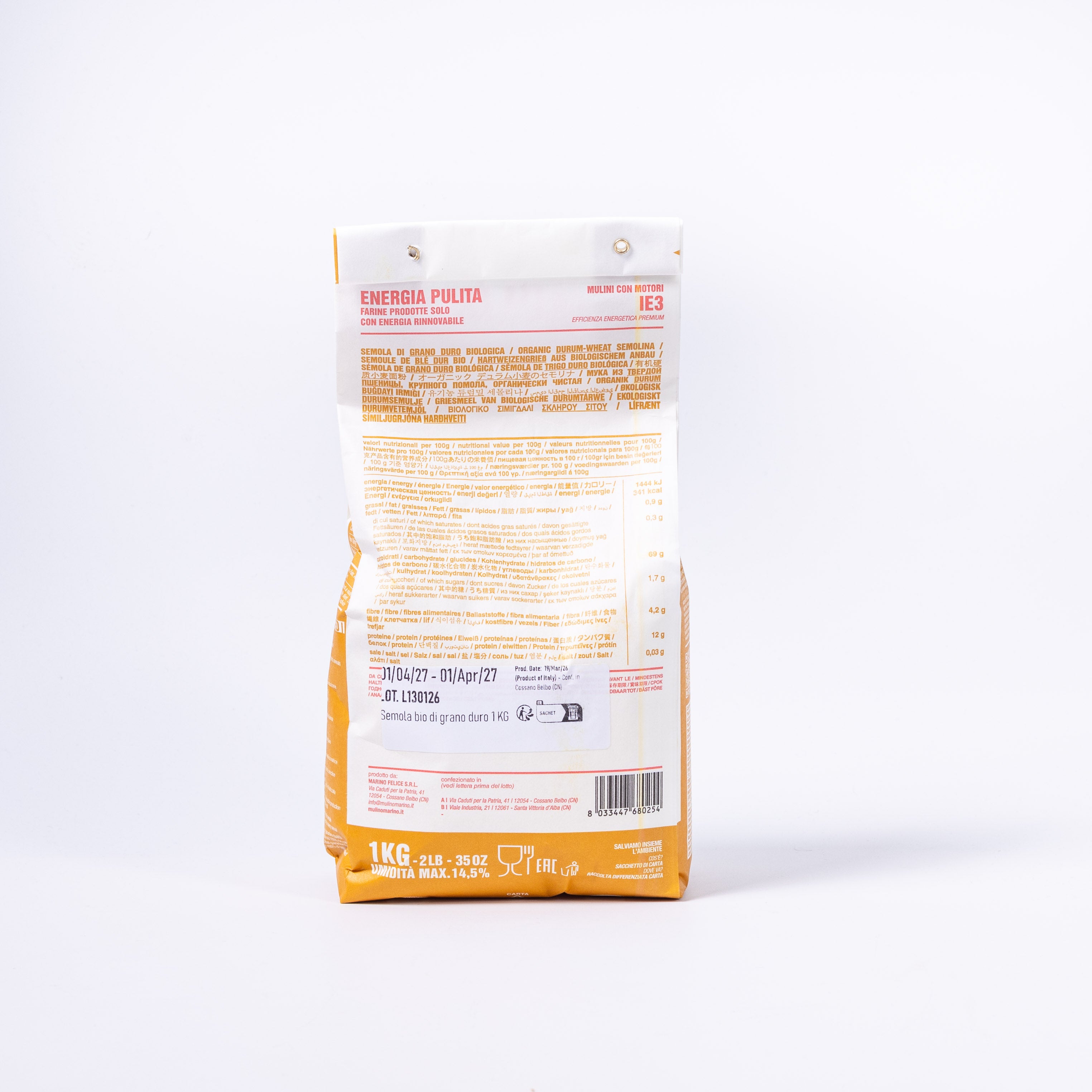 Mulino Marino Semola BIO