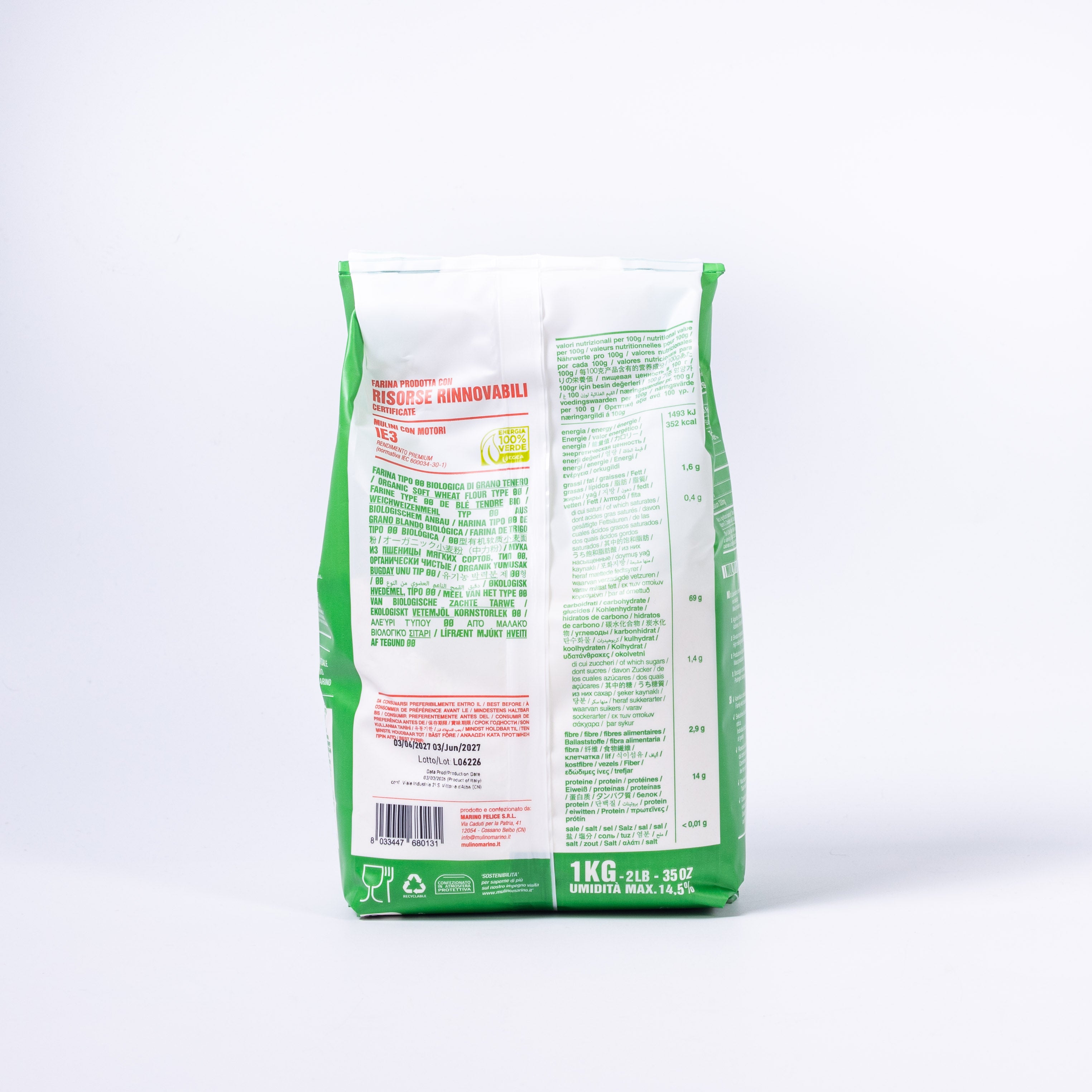 Mulino Marino BIO Mehl Tipo 00