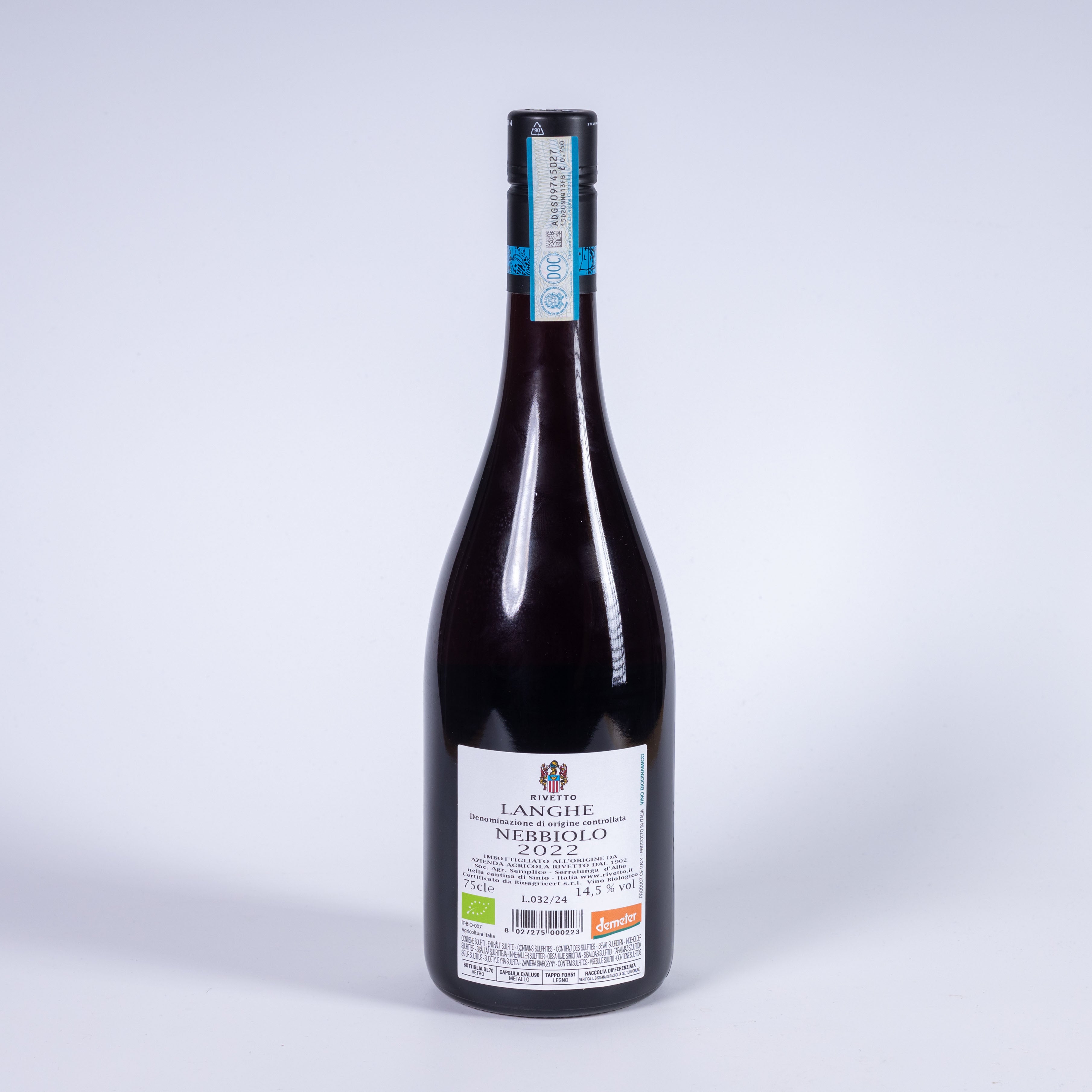Rivetto, Langhe Nebbiolo DOC Bio